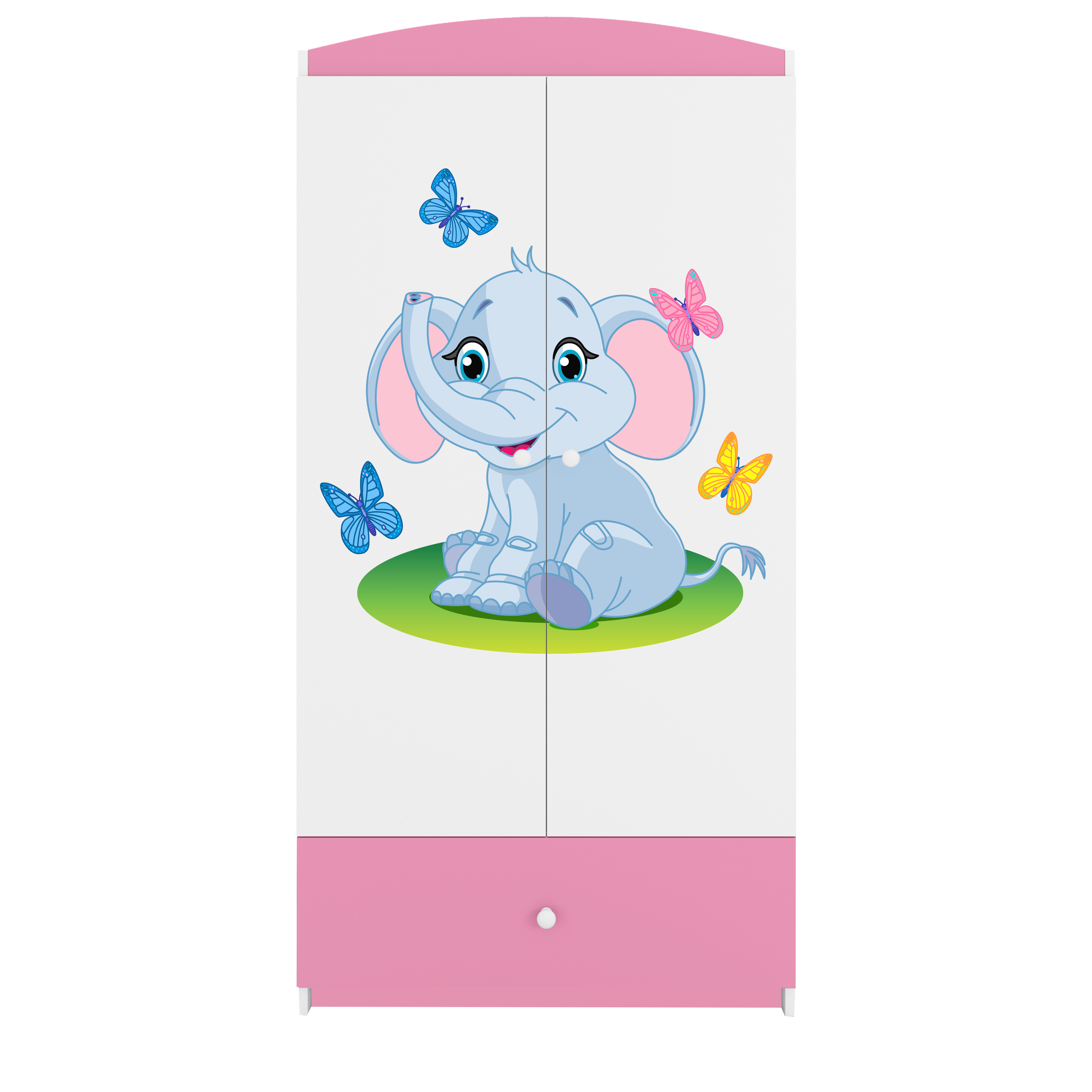 Armoire enfant rose clair