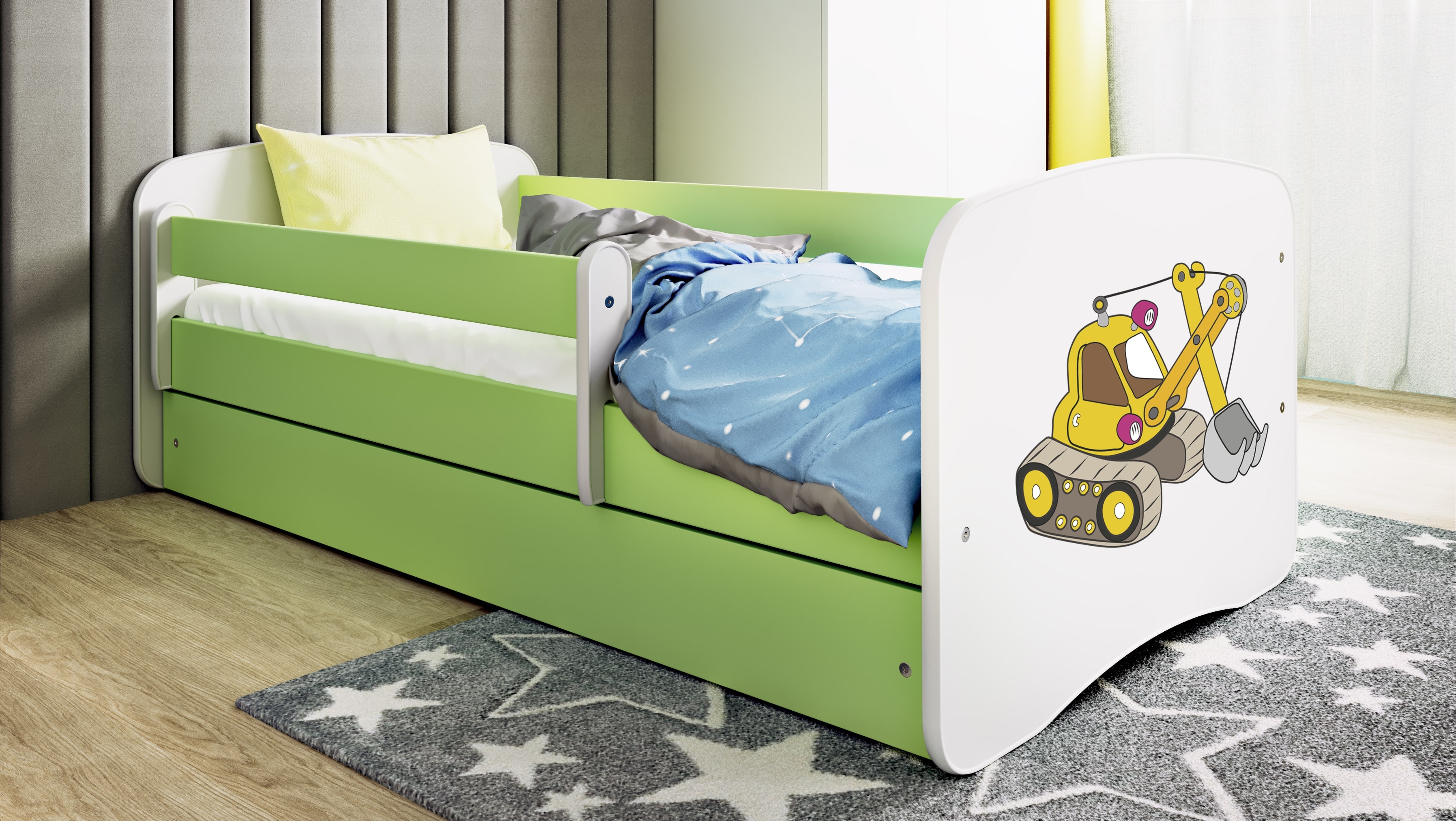 Lit enfant vert