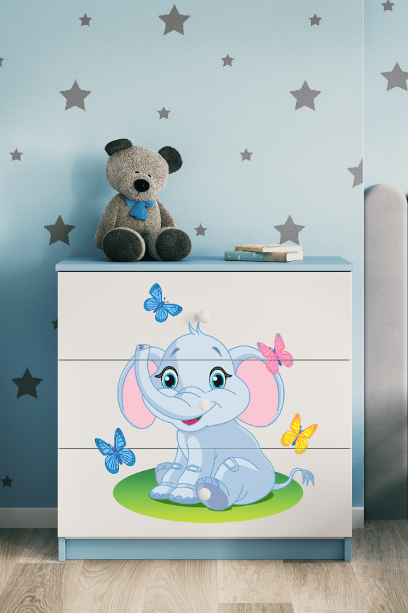 Kinderkommode Blau