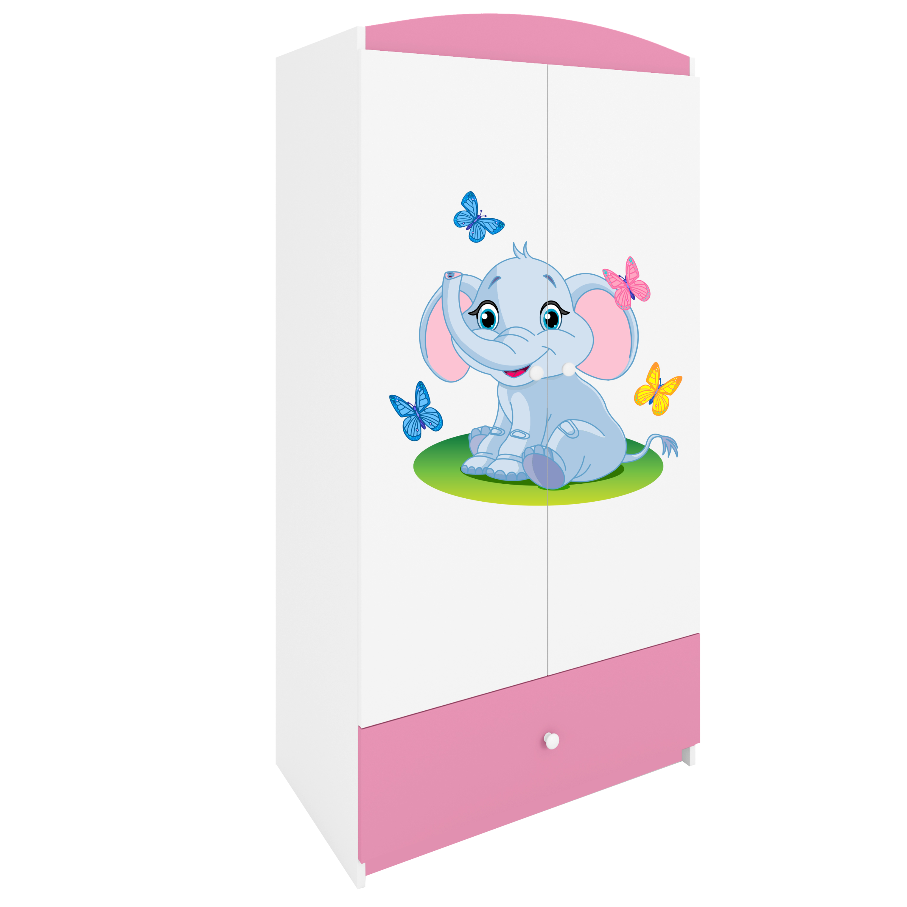 Armoire enfant rose clair