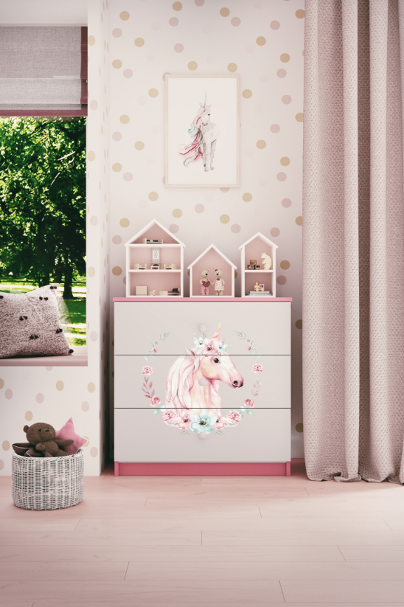 Kinderkommode Rosa