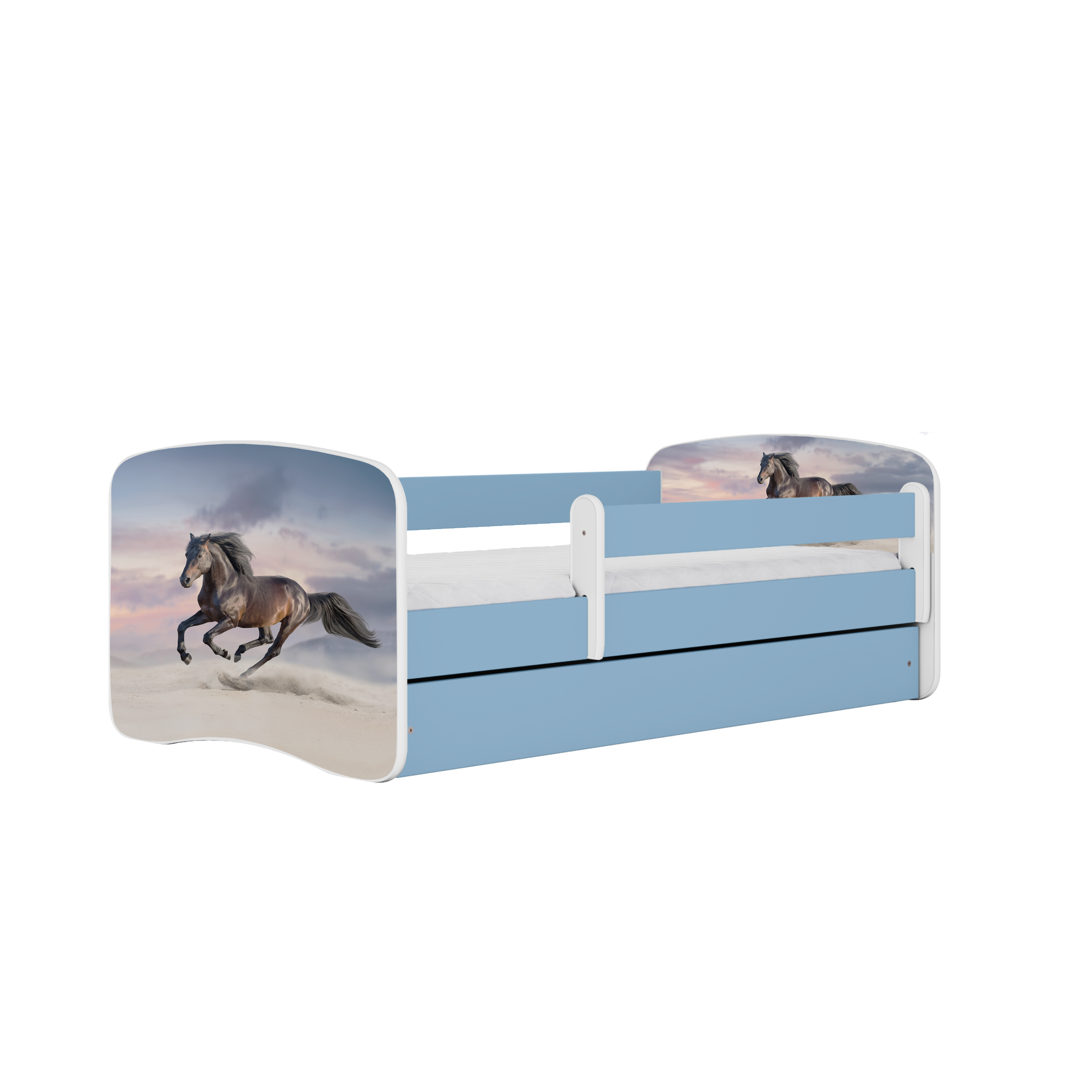Lit enfant bleu