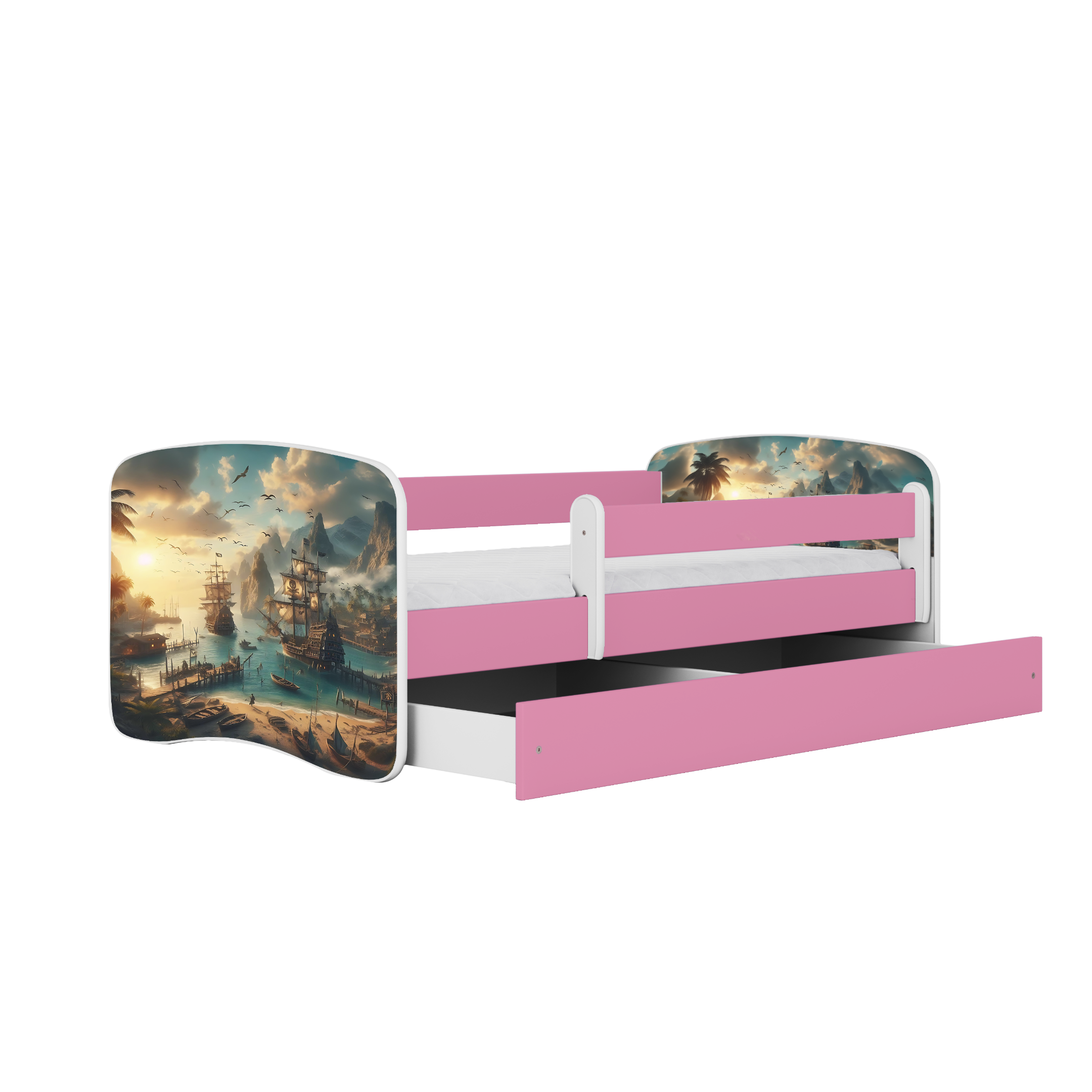 Lit enfant rose