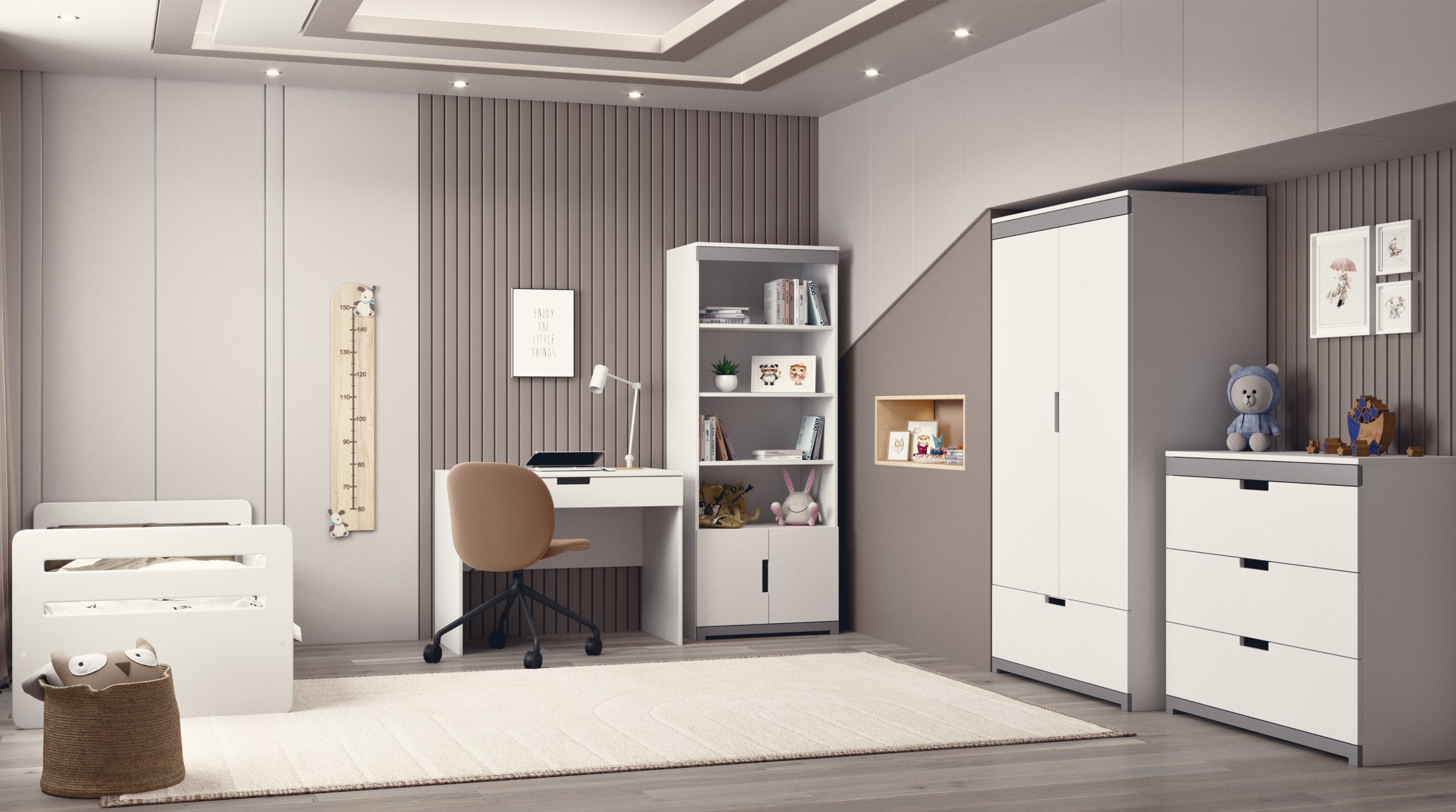 Bureau enfant blanc