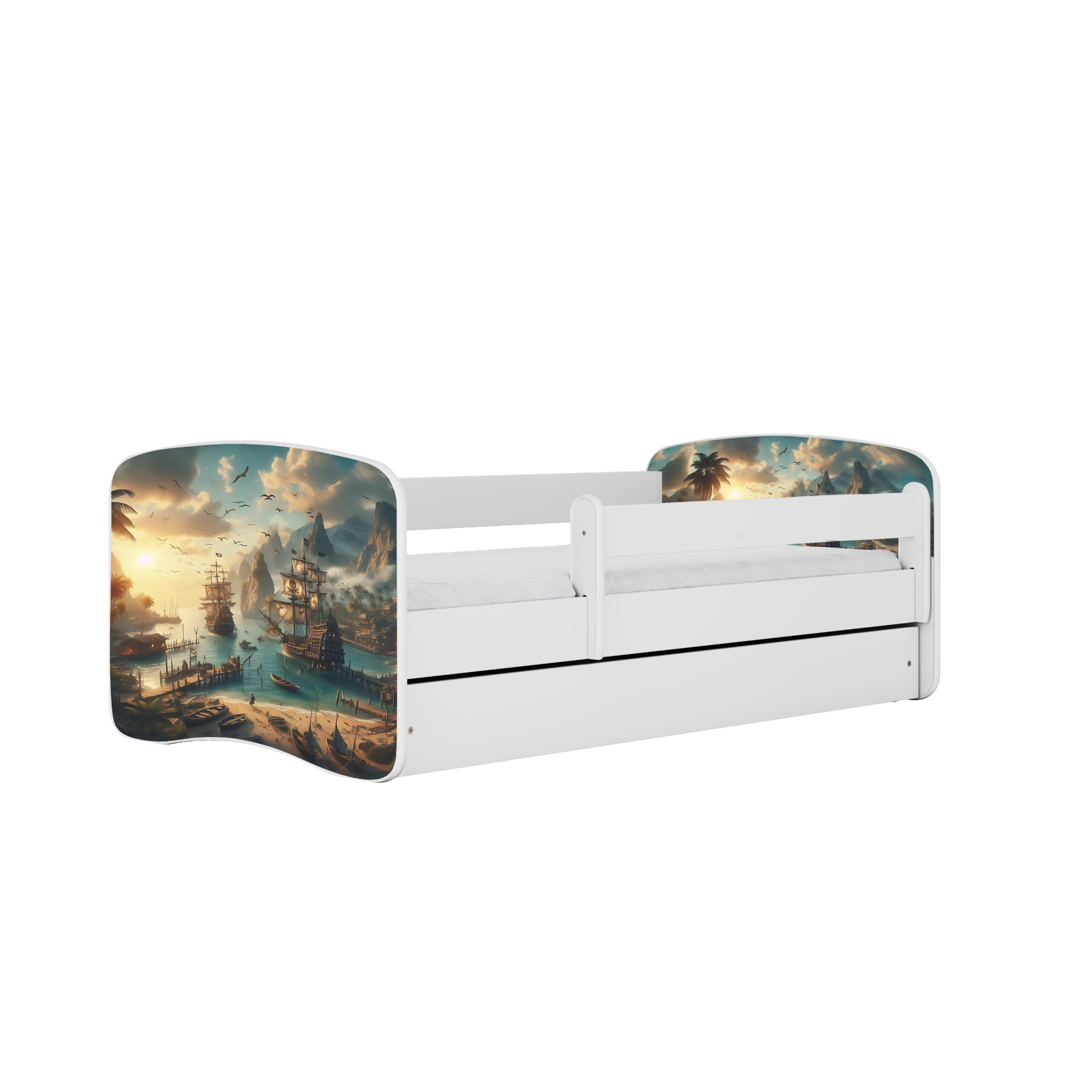 Lit enfant 80 x 160 cm, motif Bateau, vue 1
