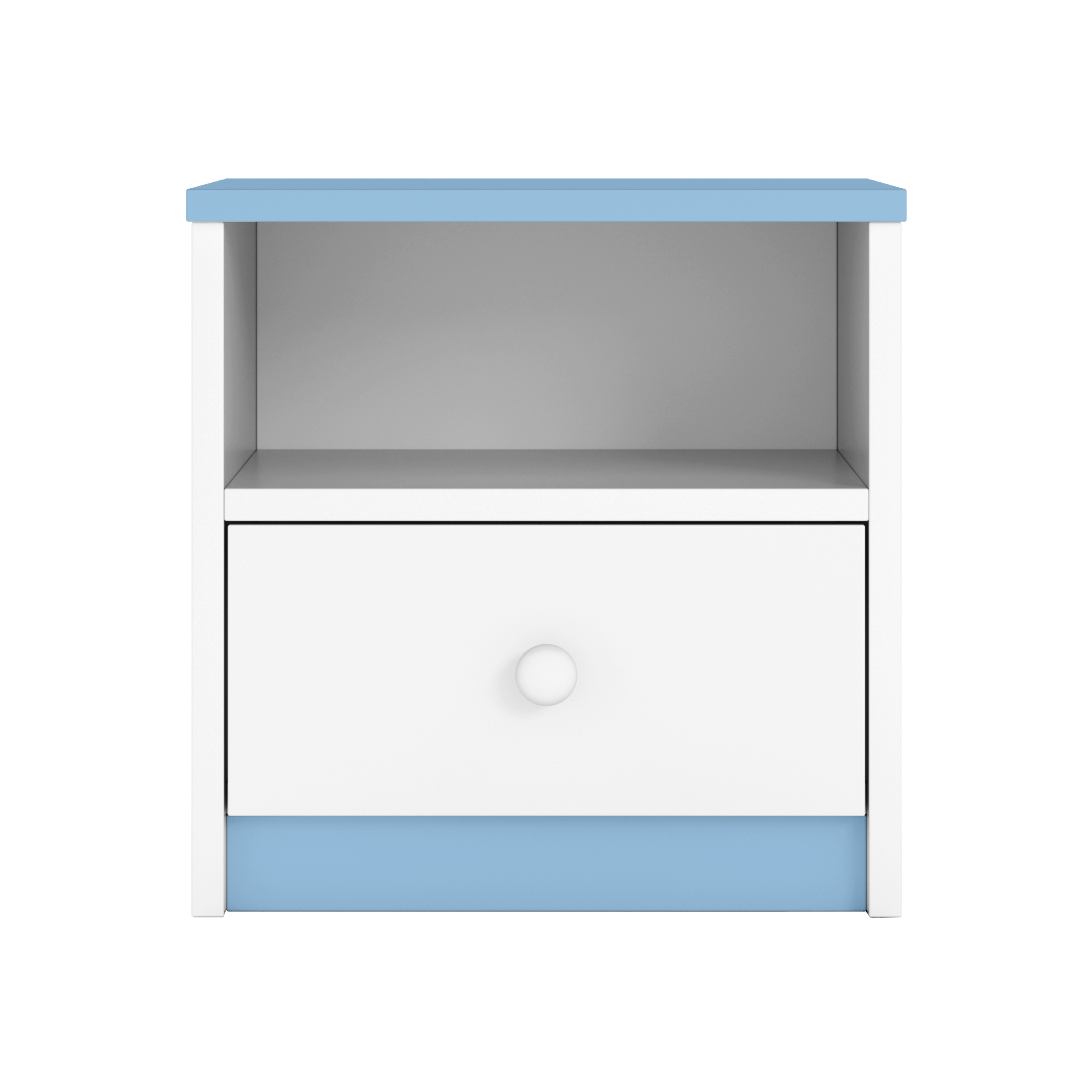 Table de chevet enfant bleu