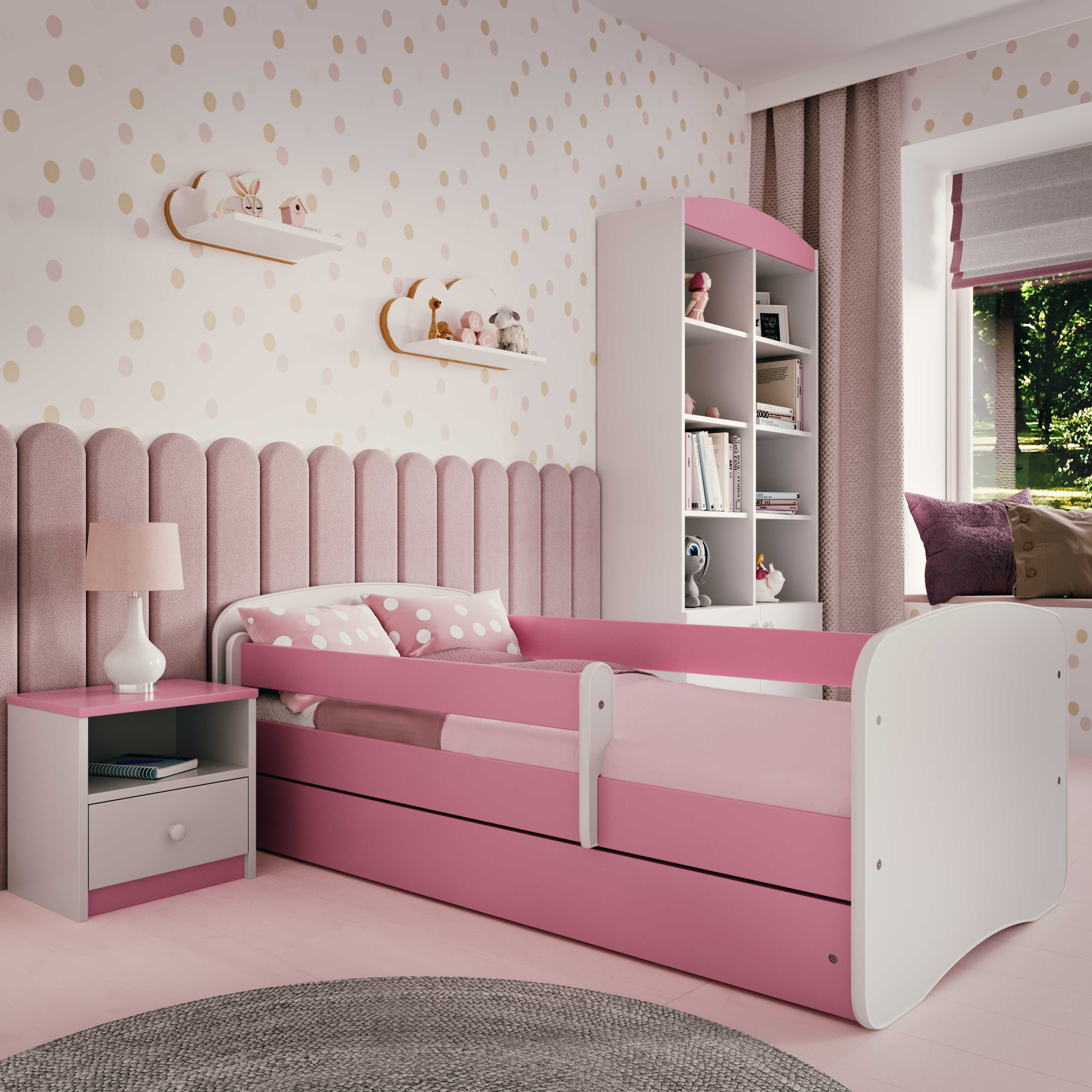 Lit enfant rose