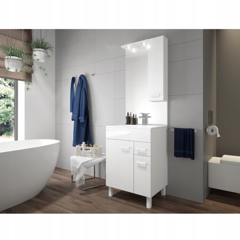 STAMAR meuble salle de bain blanc 4