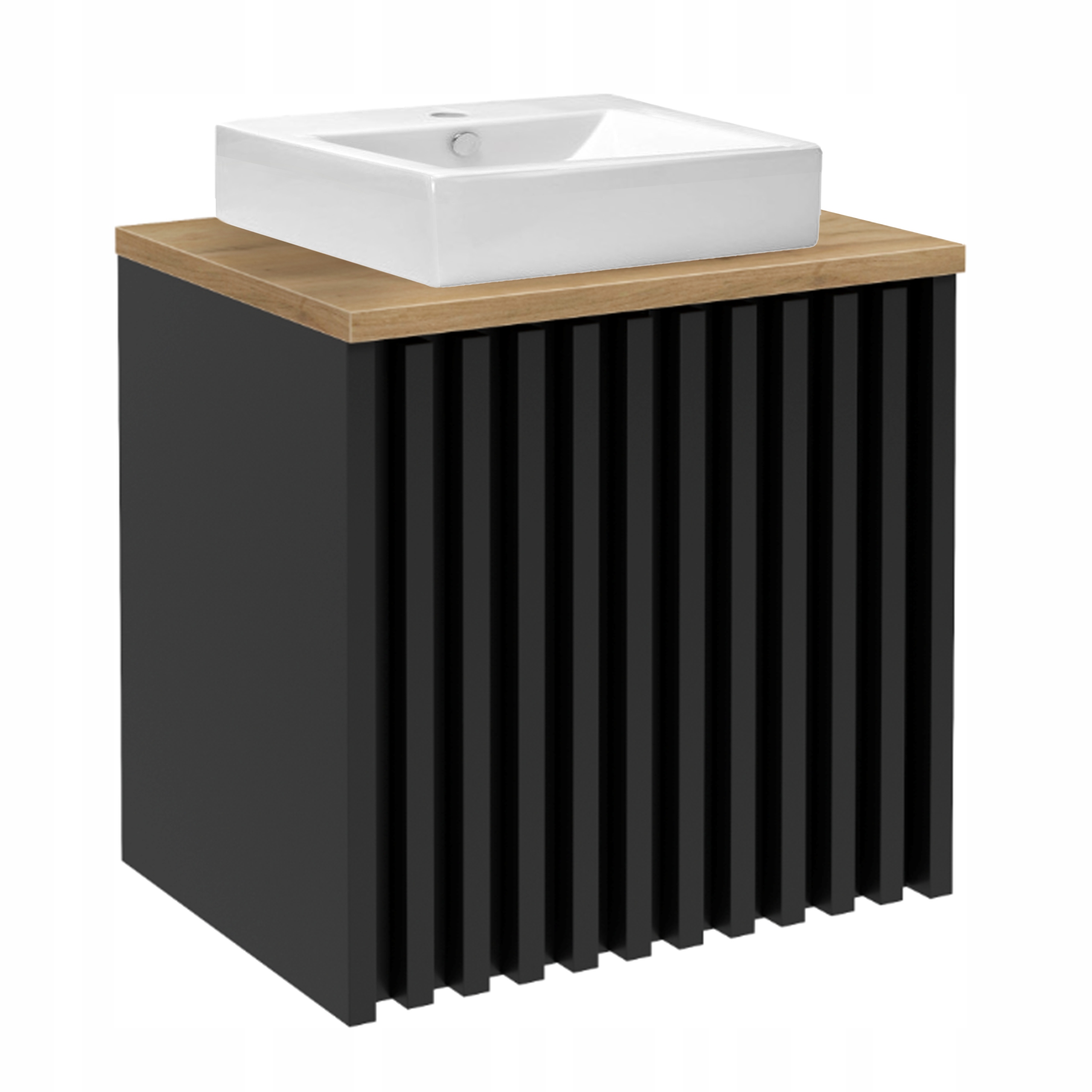 STAMAR 60x56x45 Schwarz + Eiche - Foto 1