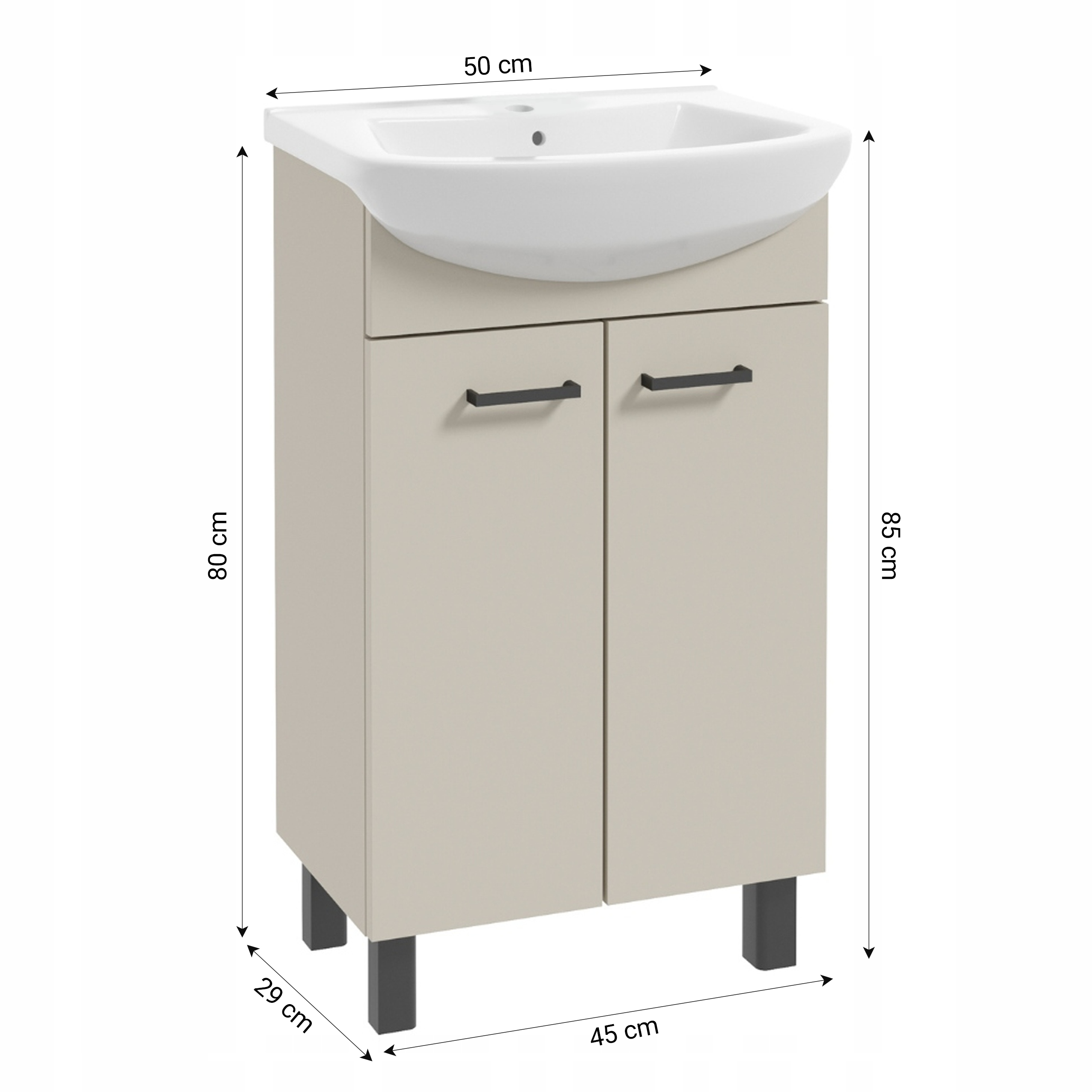 STAMAR meuble salle de bain beige kashmir 6