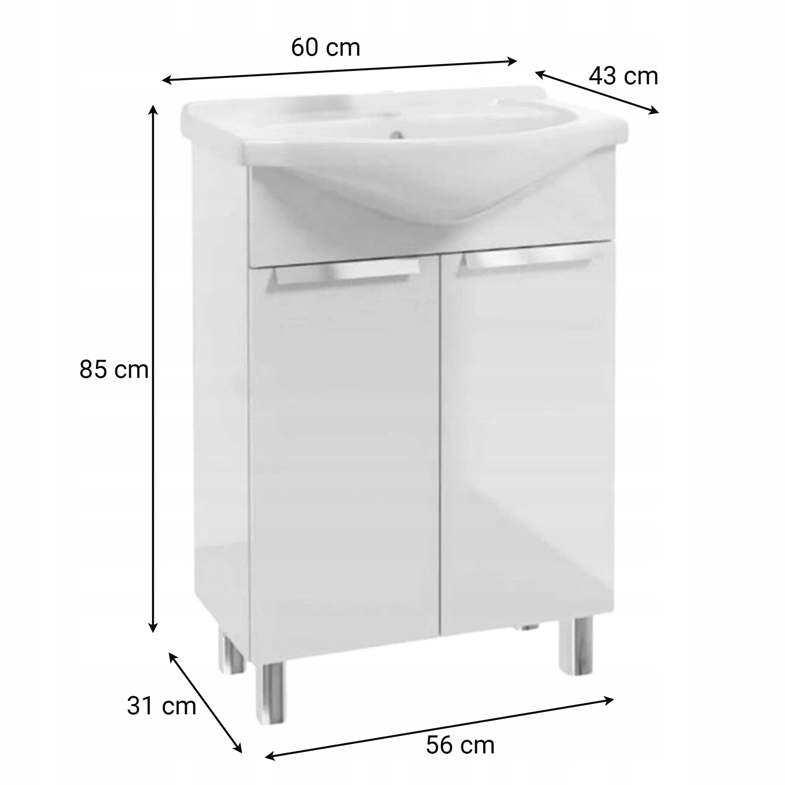 STAMAR meuble salle de bain blanc 8
