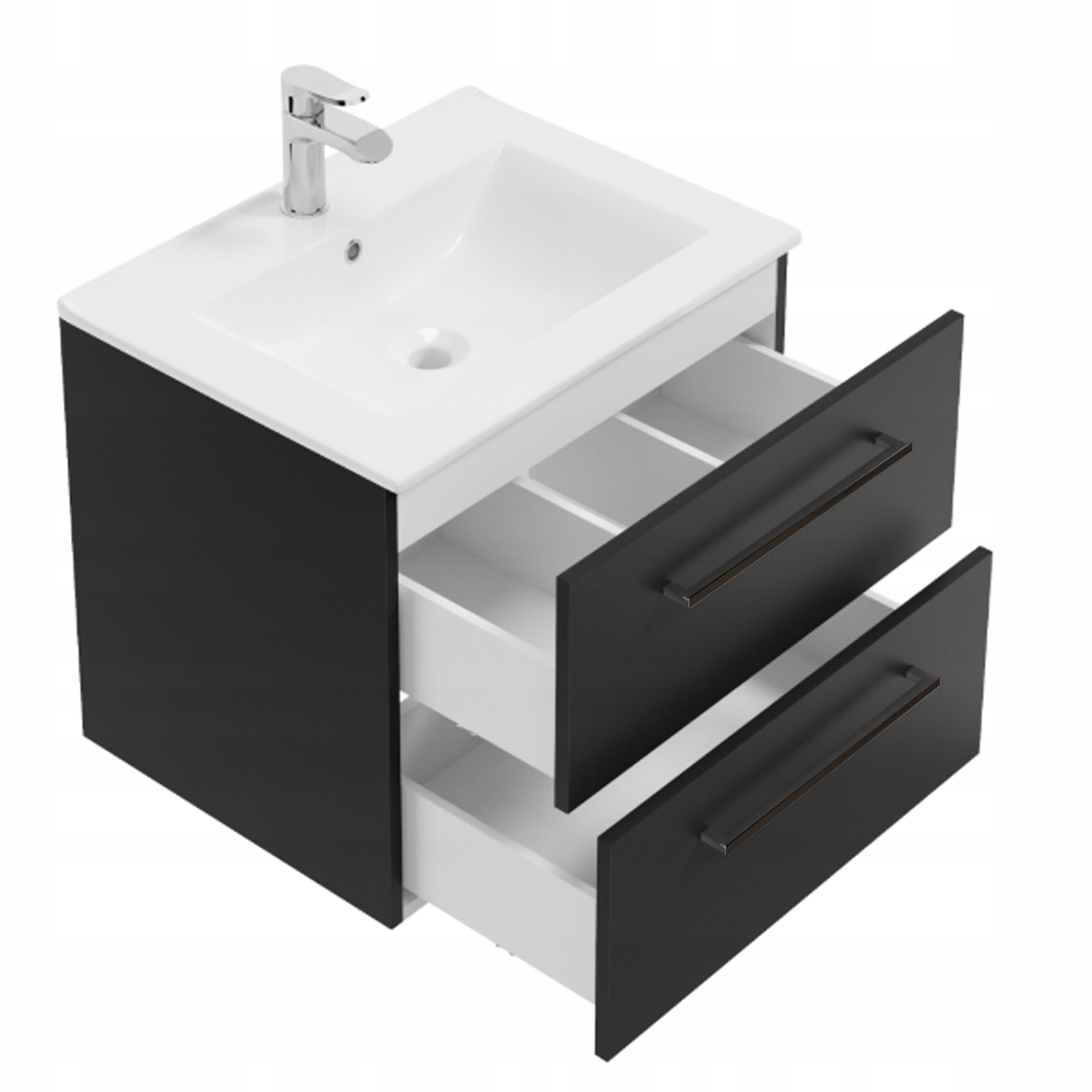 STAMAR meuble salle de bain noir 2