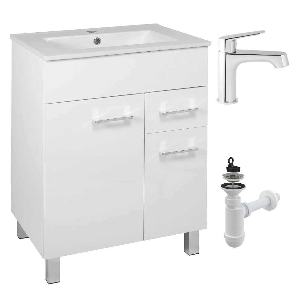 STAMAR meuble salle de bain blanc 1