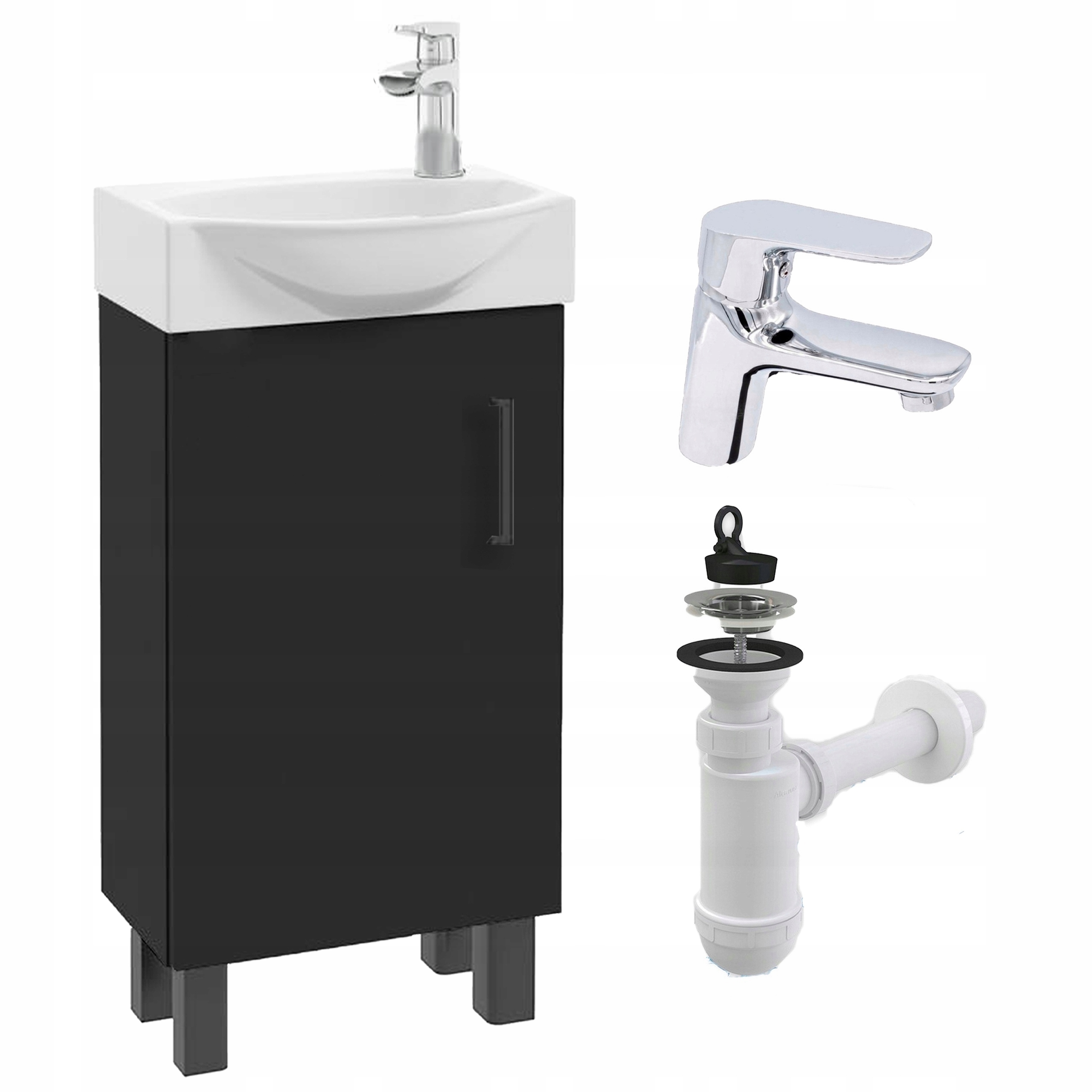 STAMAR meuble salle de bain noir 2