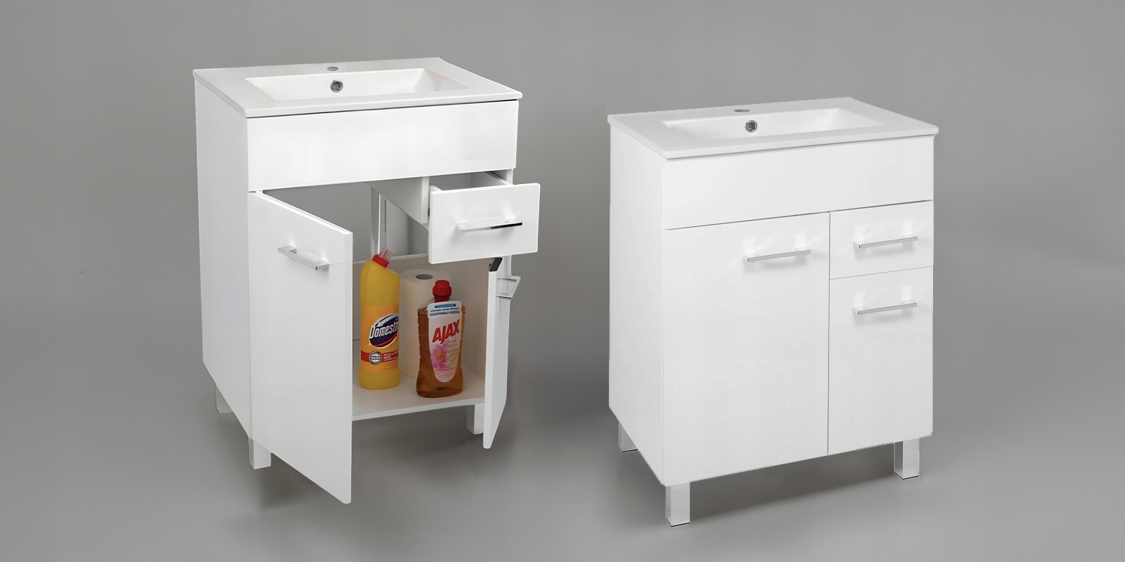 STAMAR meuble salle de bain blanc 2