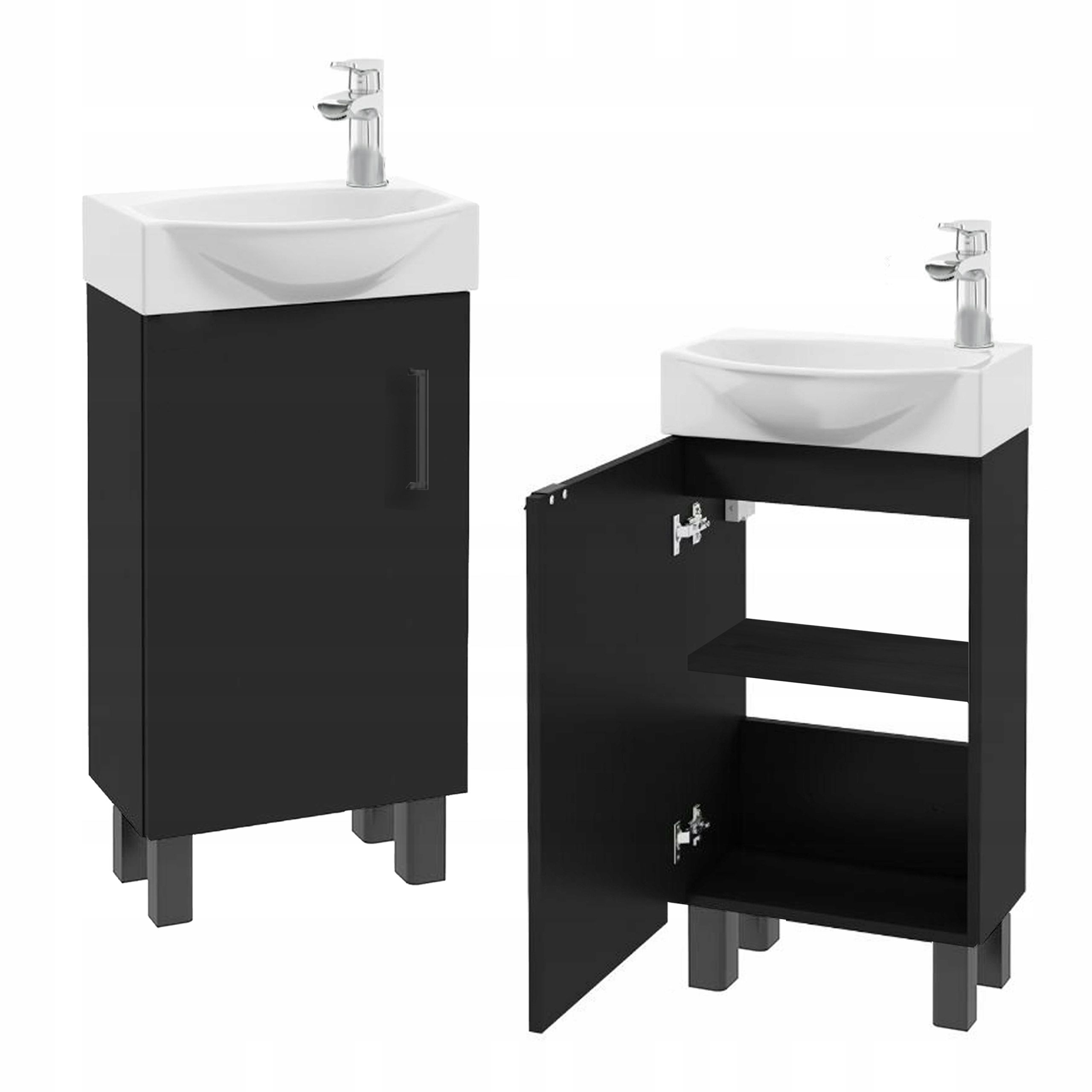 STAMAR meuble salle de bain noir 5