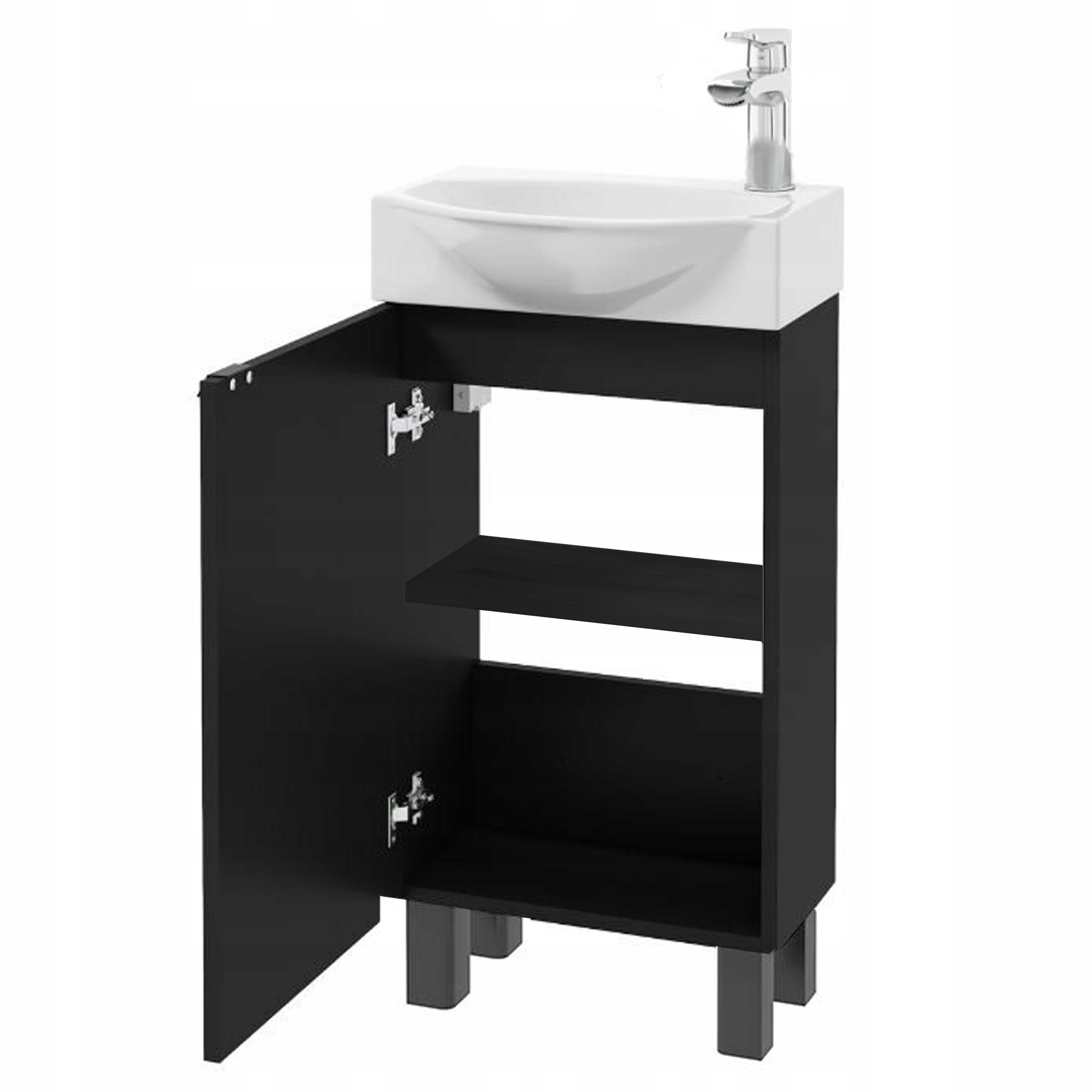 STAMAR meuble salle de bain noir 2