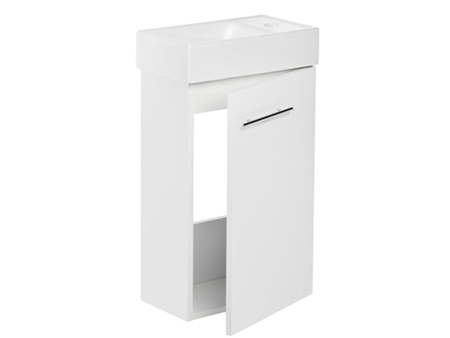 Stamar | Meuble salle de bain avec lavabo 40x22 cm Blanc - Vue 2