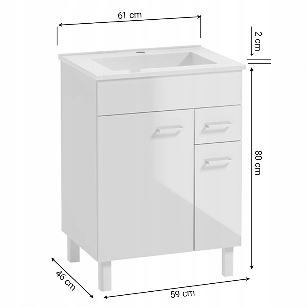 STAMAR meuble salle de bain blanc 6