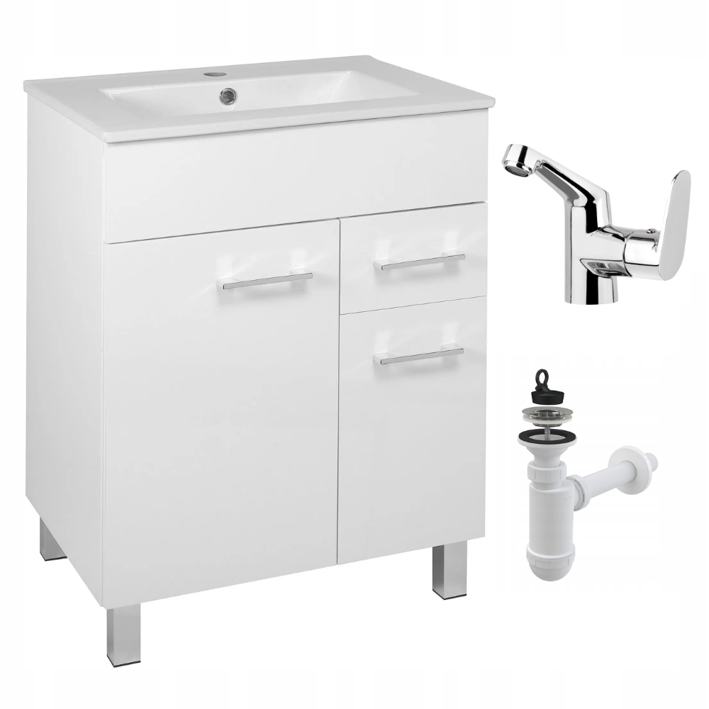 STAMAR meuble salle de bain blanc 1