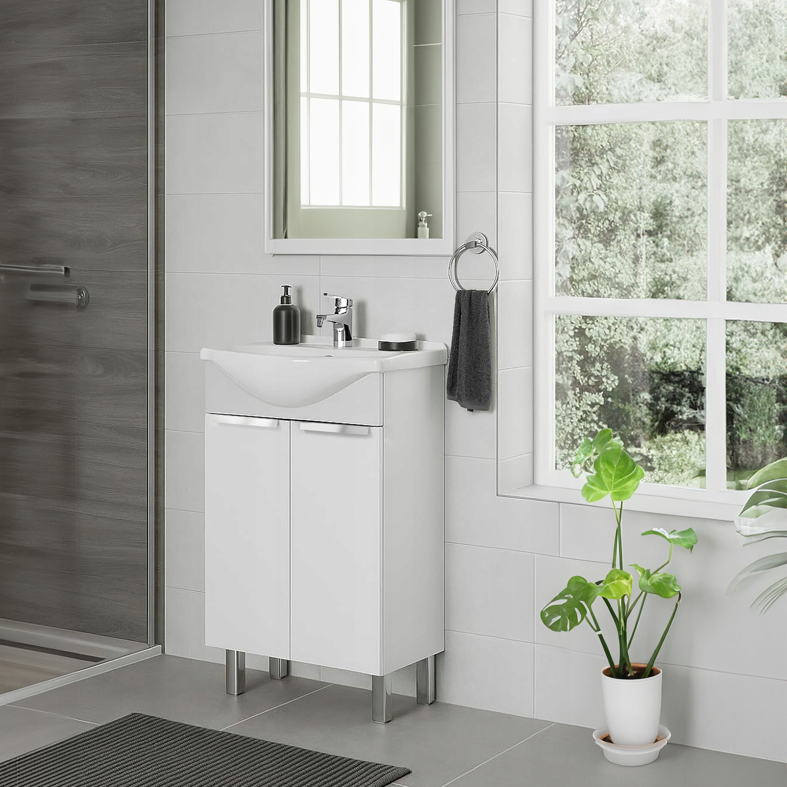 STAMAR meuble salle de bain blanc 3