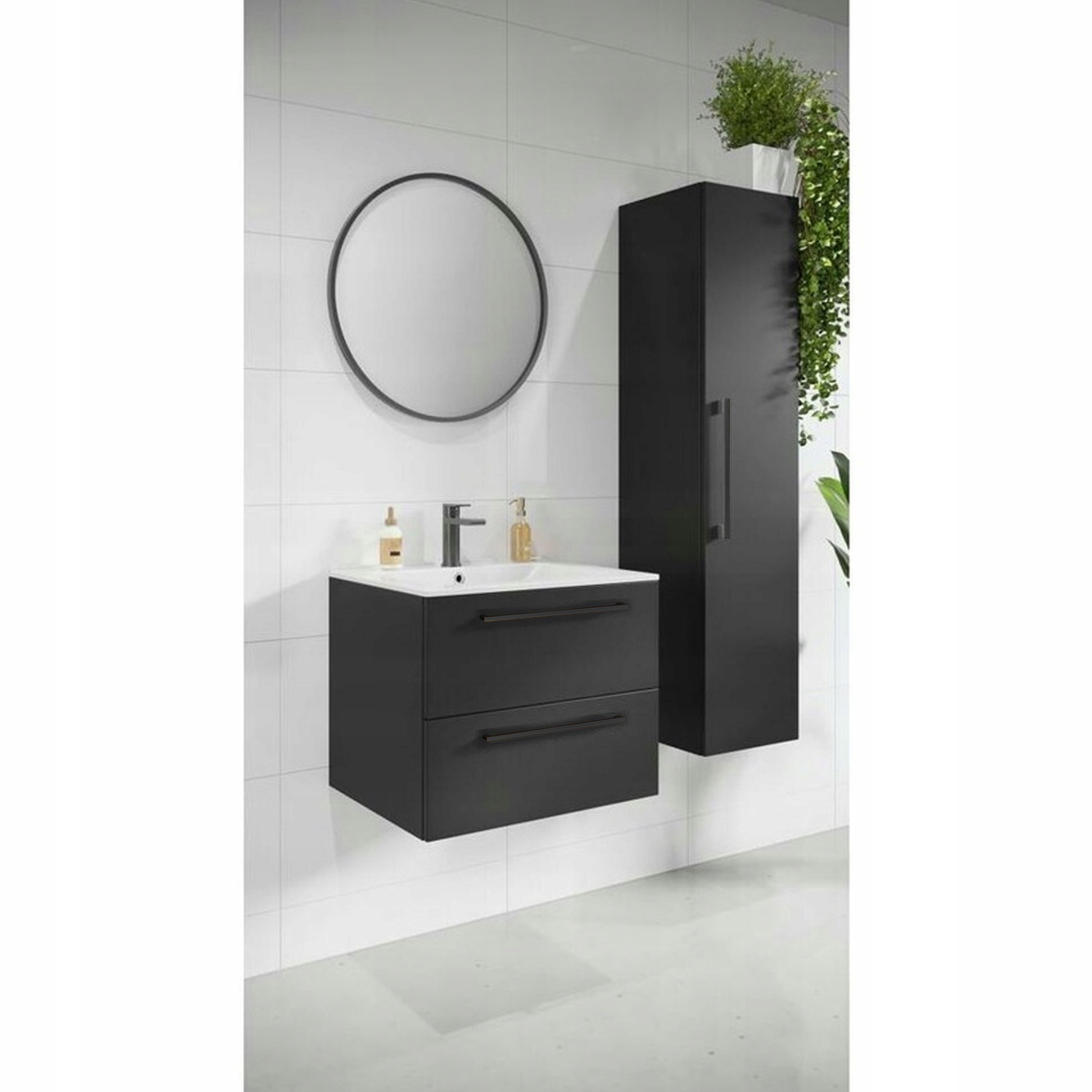 STAMAR meuble salle de bain noir 3