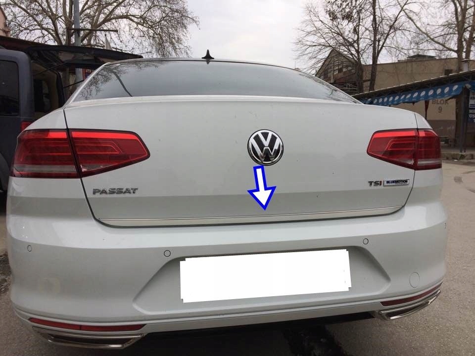 Finitura cromata per bagagliaio VW Passat B8 Berlina