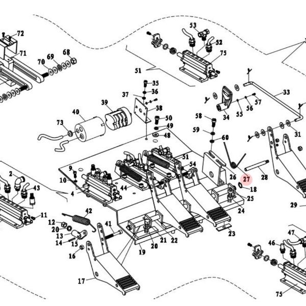 Schematische Abmessungen der 29-mm-Wechselfeder