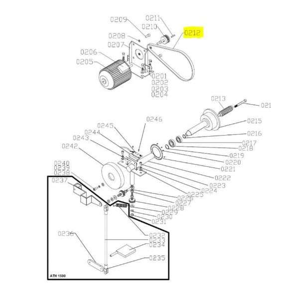 5PK960 Antriebsriemen für CB460B Radwuchtmaschine