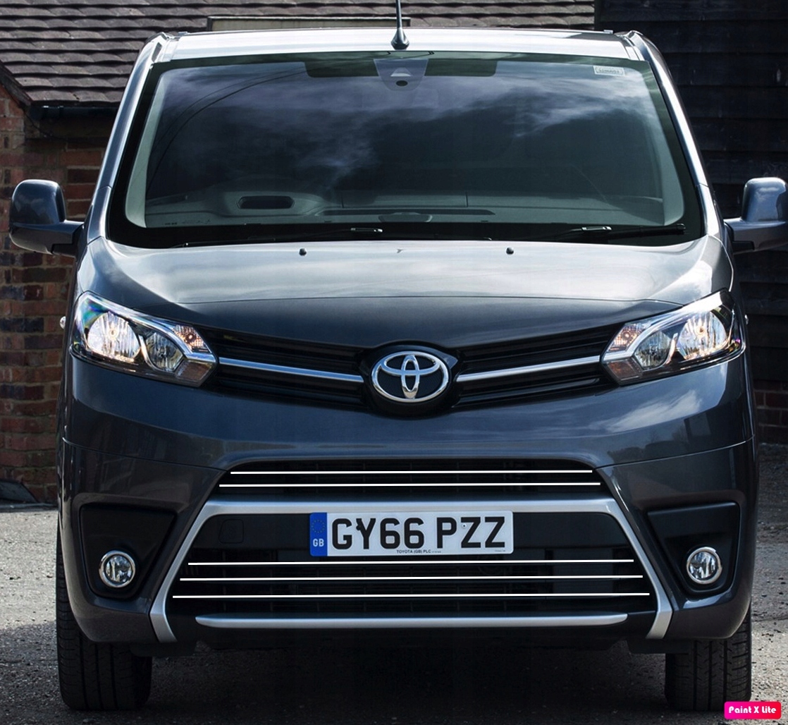 Chrom-Kühlergrillleisten Toyota Proace