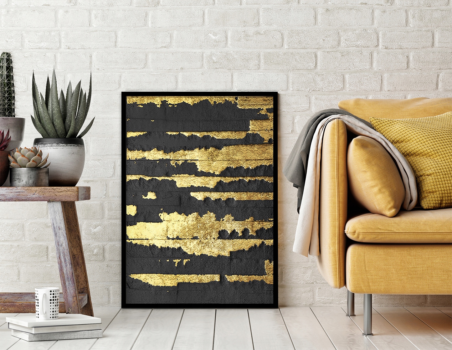 Bildplakat im Rahmen 33x43 cm Gold P1822