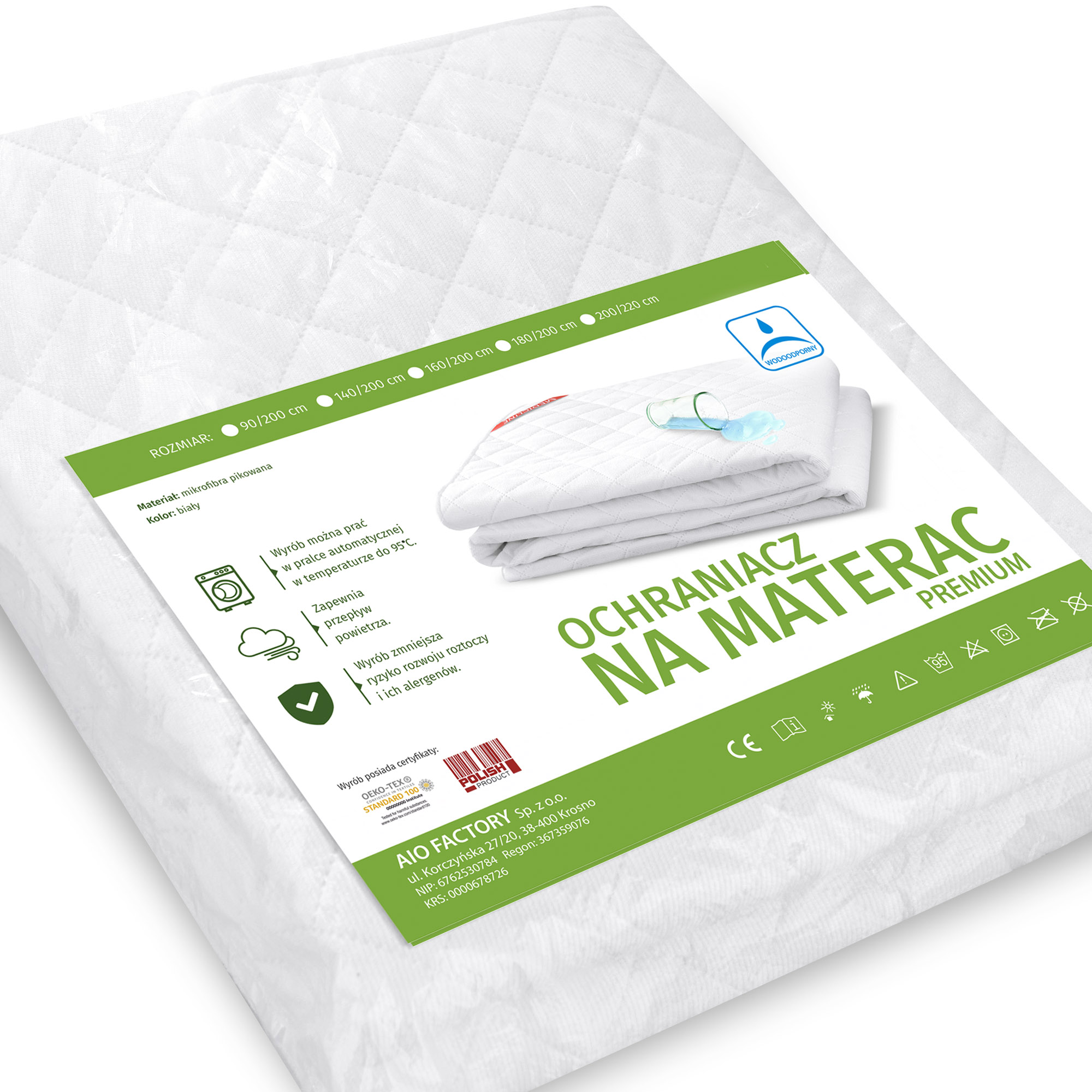 Threads For Bed® Coprimaterasso morbido di alta qualità, 120 x 200 cm, in tessuto 100% cotone, trapuntato, con imbottitura per supporto e protezione dallo sporco