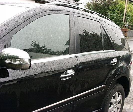 Dettagli delle strisce laterali cromate per Mercedes ML W163