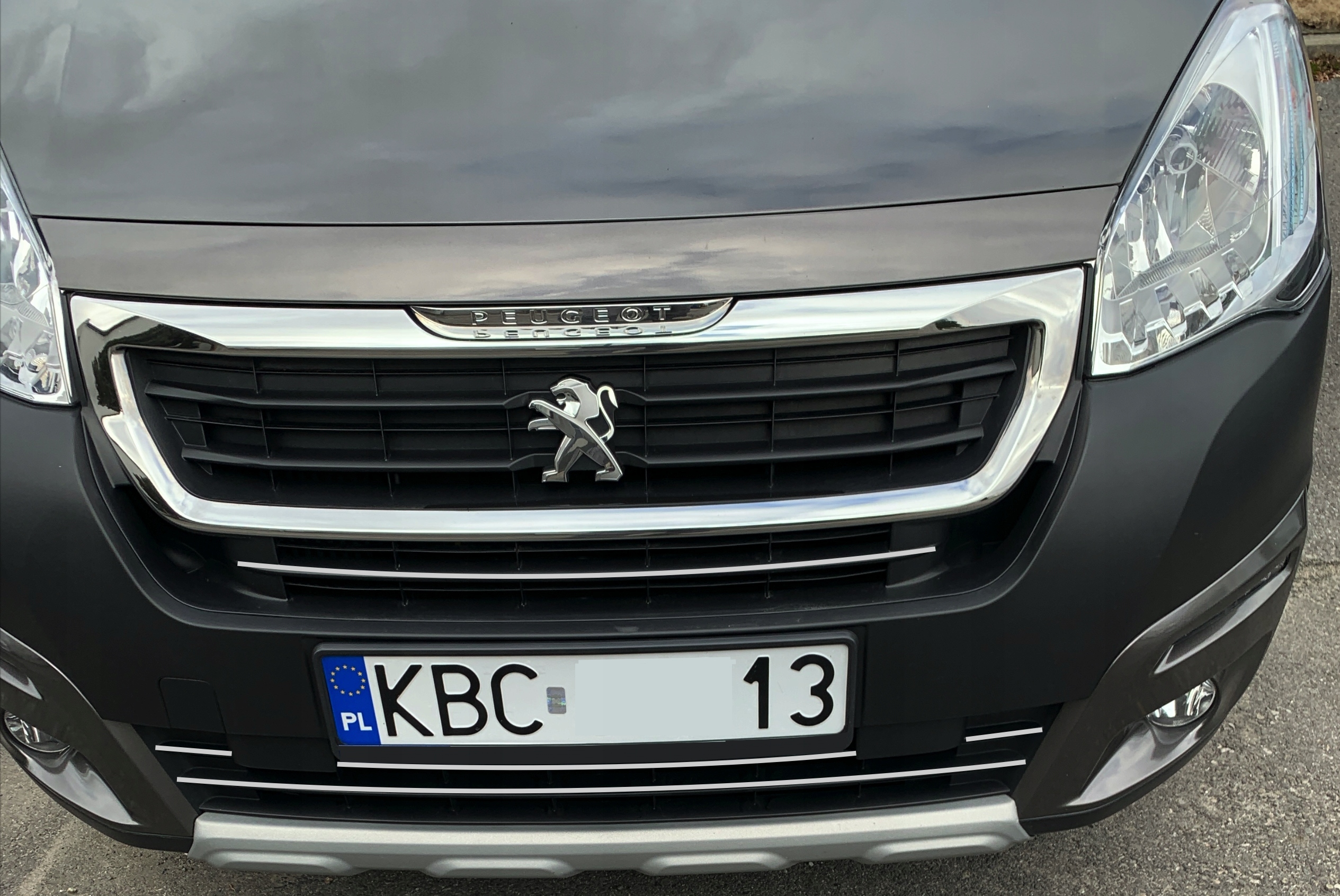 Strisce cromate per Peugeot Partner III