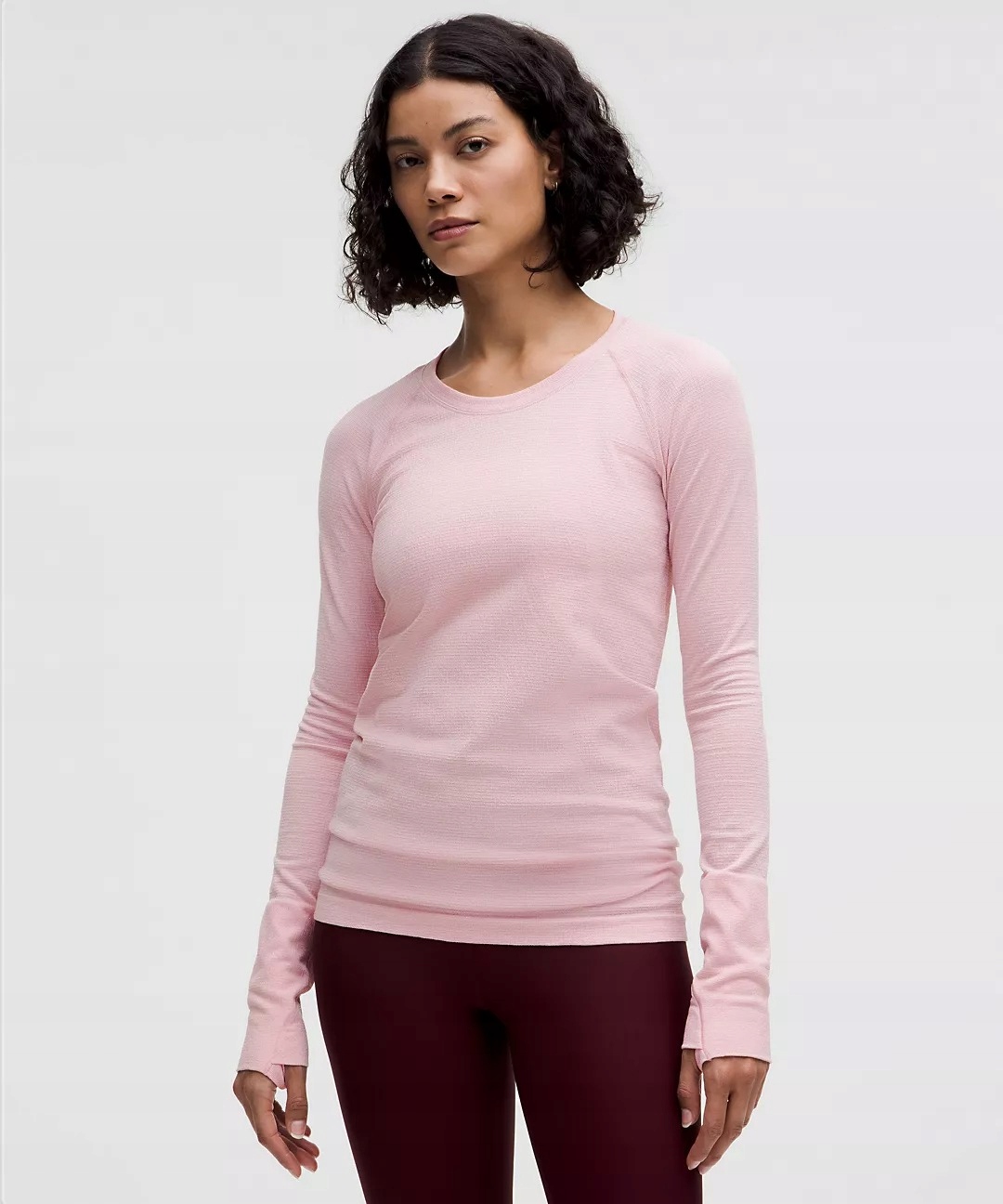 Haut De Sport Manches Longues Femme - Veste Running Zippée Avec Trou Pouces - Respirant, Séchage Rapide, Léger