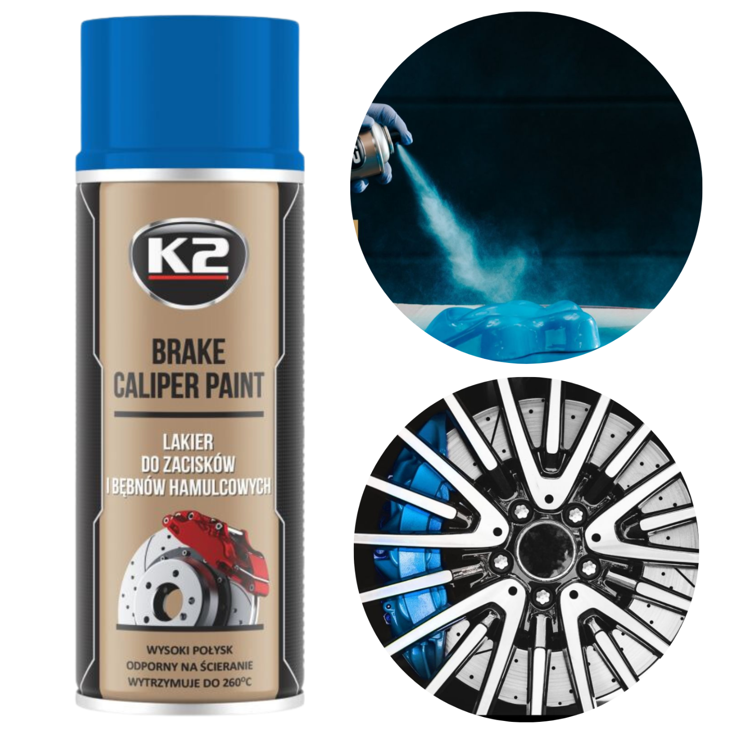 K2 Brake Caliper Paint Niebieski 400ml - lakier do zacisków
