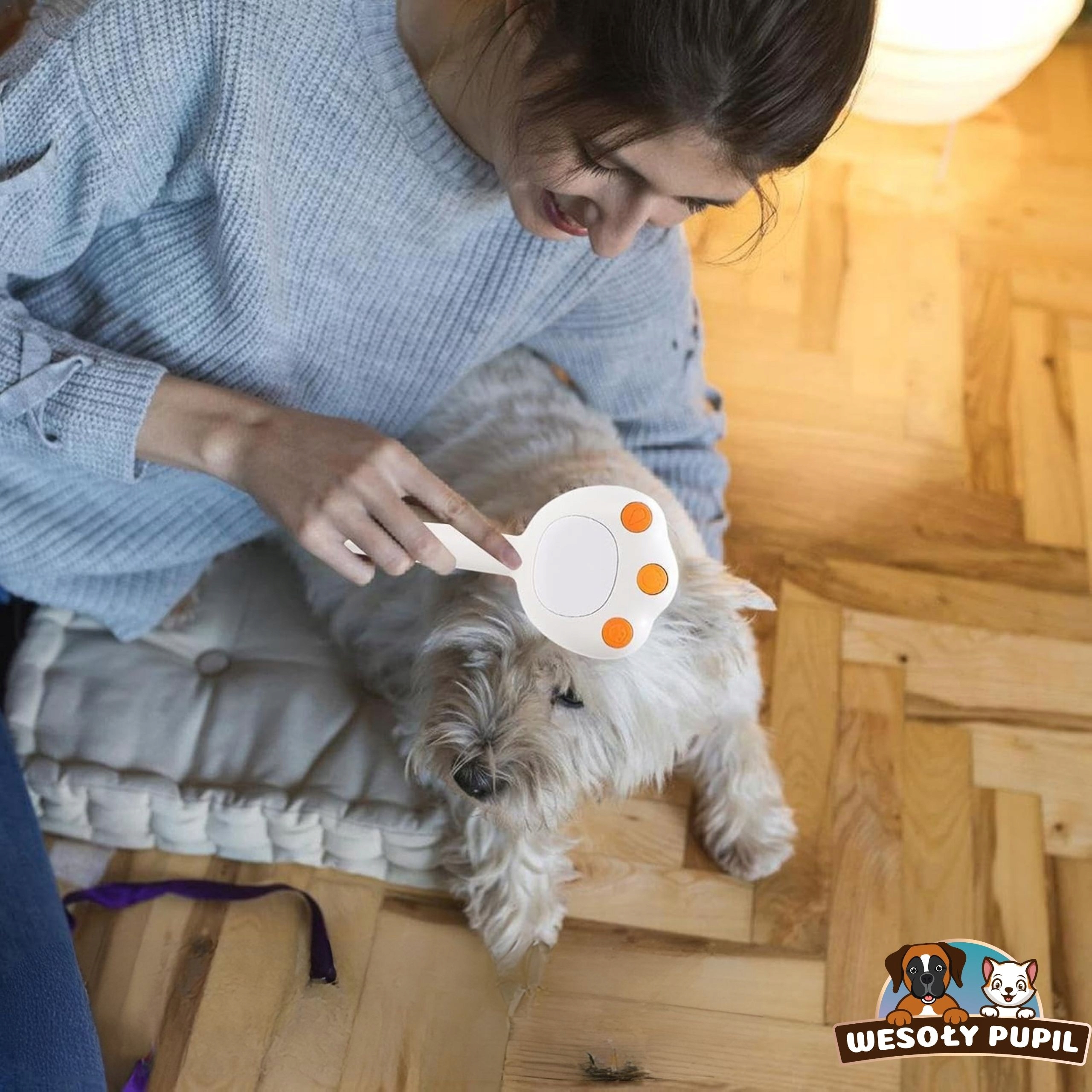 Dampfbürste Für Hunde & Katzen - Selbstreinigend Mit 35ml Wassertank