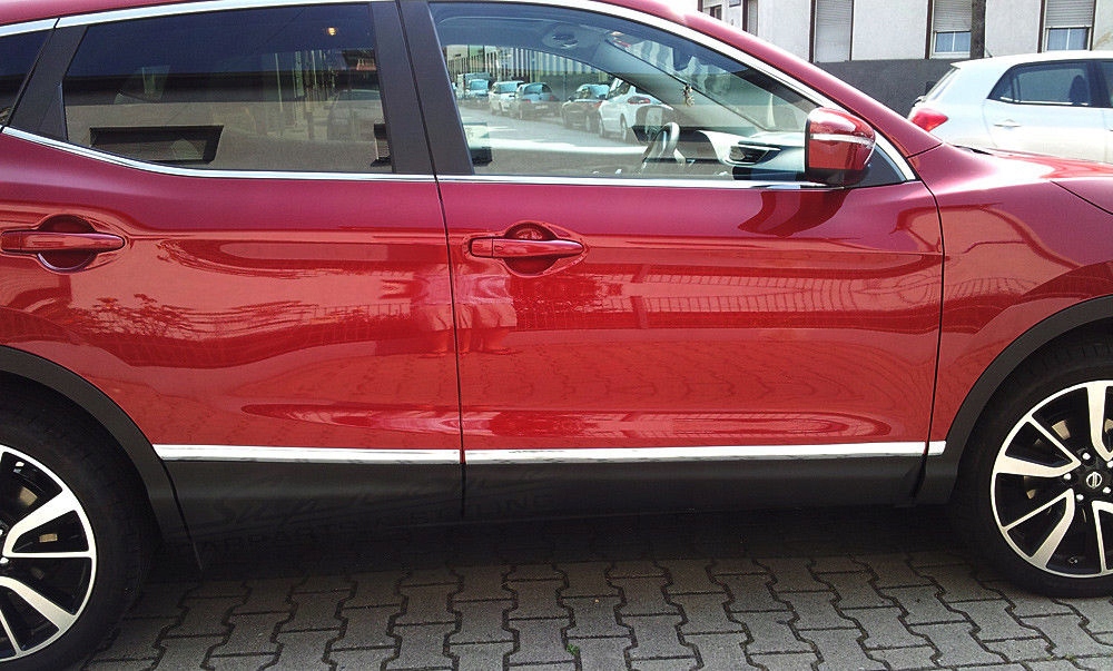 Tiras cromadas para Nissan Qashqai II – juego