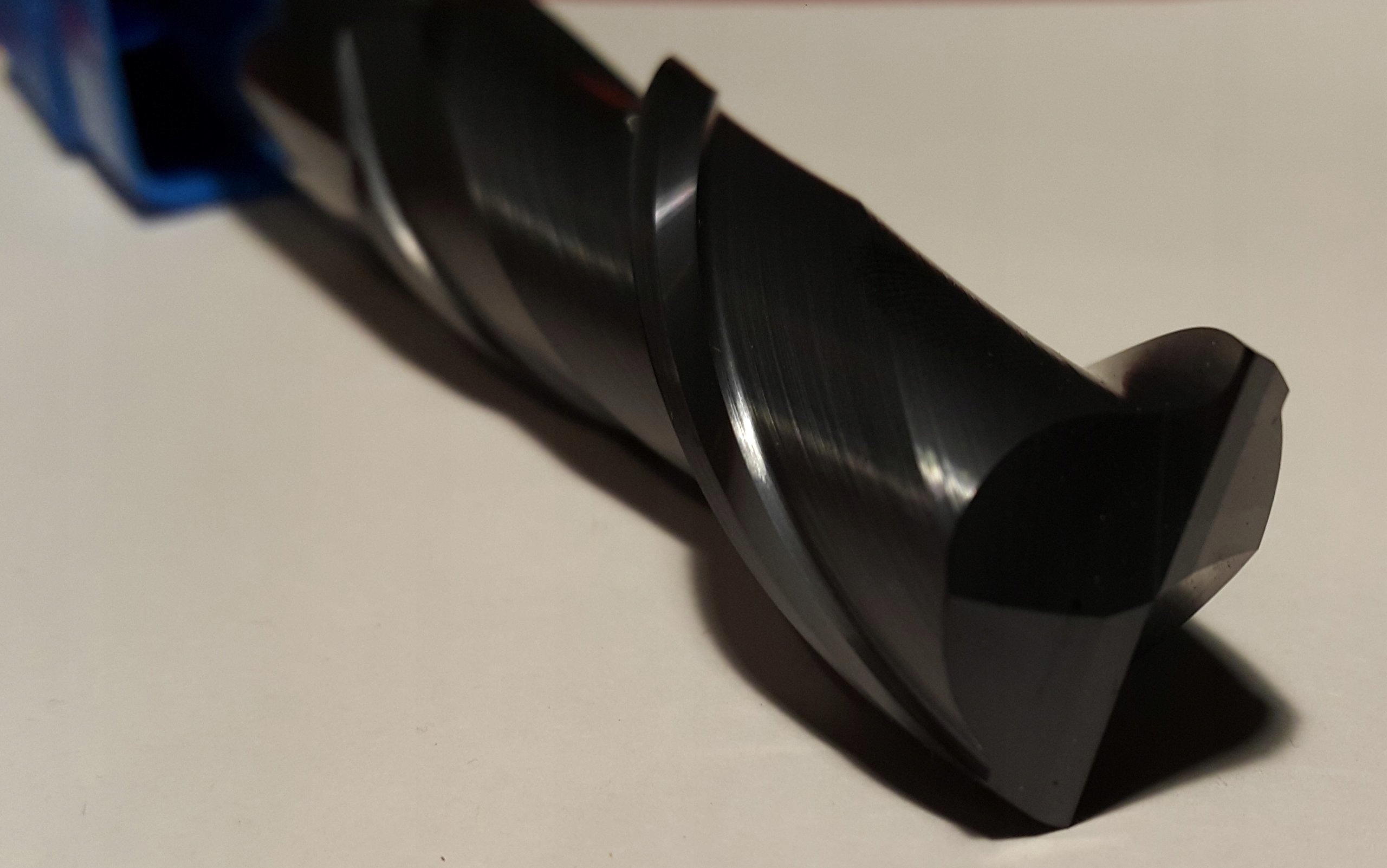 VHM Hartmetallfräser 3 x 8 x 75 mm 2 - Federn 45 HRC