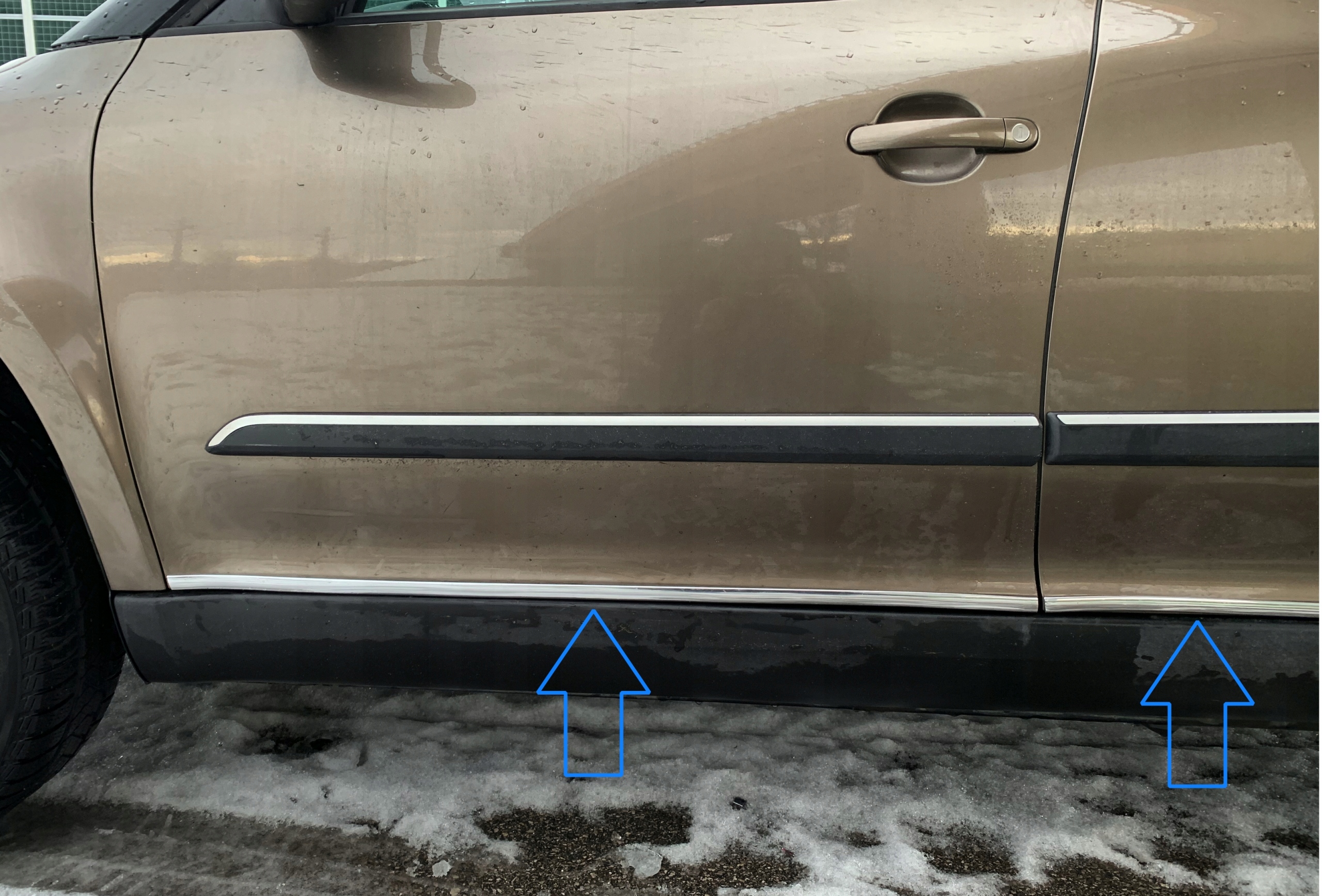 Bandes latérales Skoda Yeti - chromées