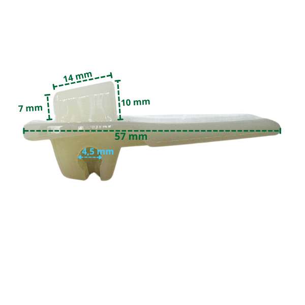Cache en plastique pour pied de fixation type AD - M-stop-0042