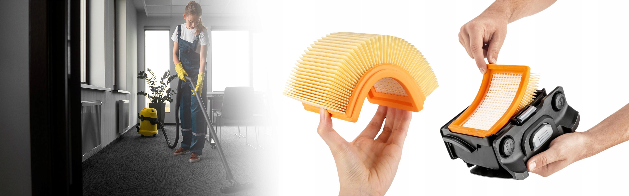 Filtro Plano Plisado De Repuesto Para Aspiradoras Karcher MV4, MV5, MV6