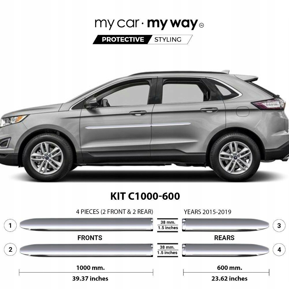 Chrom-Kantenstreifen für Ford