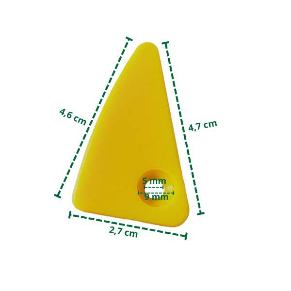Copertura in plastica per piedini di montaggio tipo BC - dimensioni: lunghezza circa 54 mm, larghezza circa 20 mm, spessore circa 8 mm