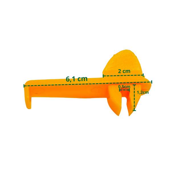 Cache en plastique pour pied de montage type AV - dimensions