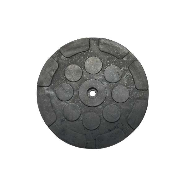 12cm Hebegummi mit einem Loch - Seitenansicht