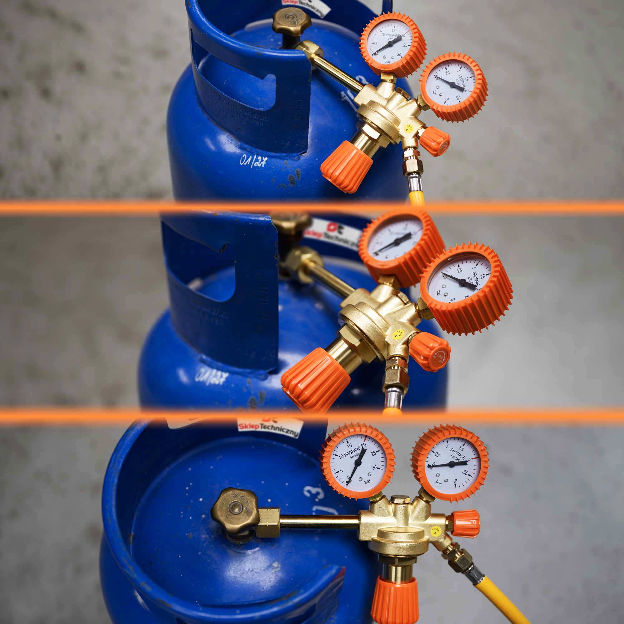 Tuyau Campingaz Moyenne Pression 80 Cm - Pour Bouteilles Propane/butane, Filetage 1/4 Z