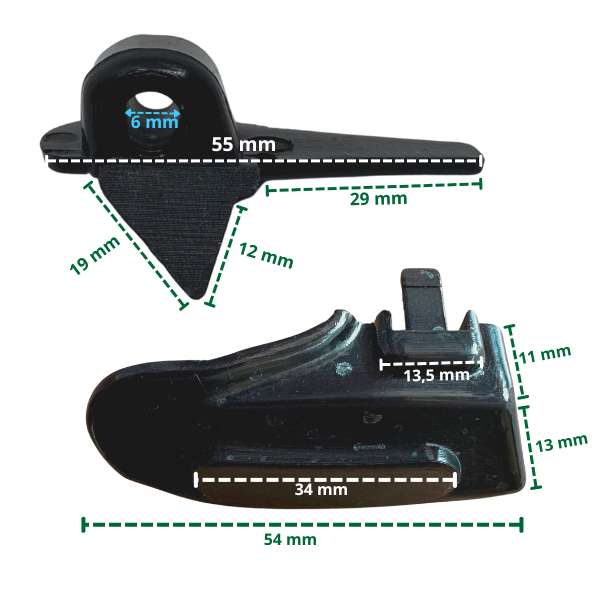 Couvre-pieds AFAE - Dimensions de l'élément