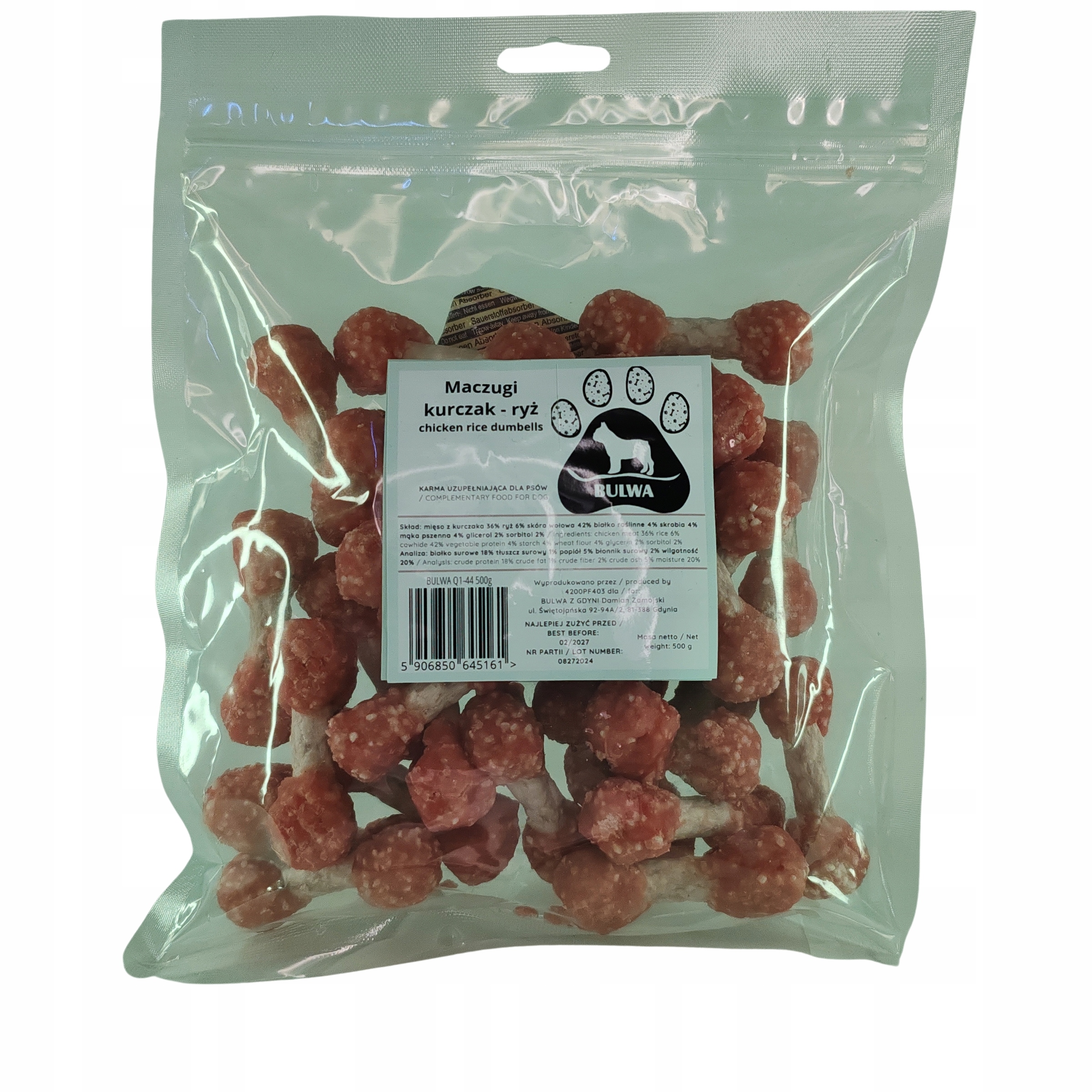 Clubs CHICKEN RICE masticabili in pelle di manzo 500g bocconcini per ...