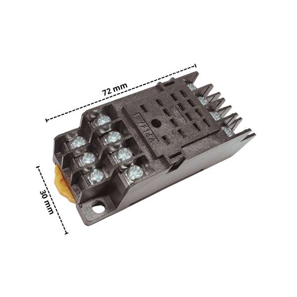 Douille pour relais de commande/alimentation - dimensions 72 x 30 mm